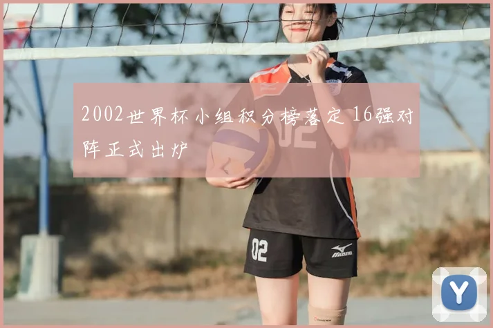 2002世界杯小组积分榜落定 16强对阵正式出炉